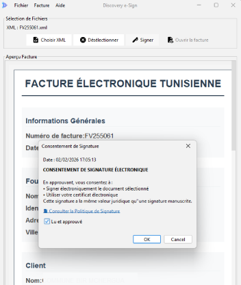 Signature électronique certifiée TunTrust 