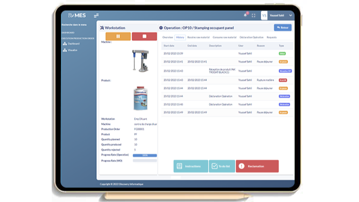 R MES – Manufacturing Execution System